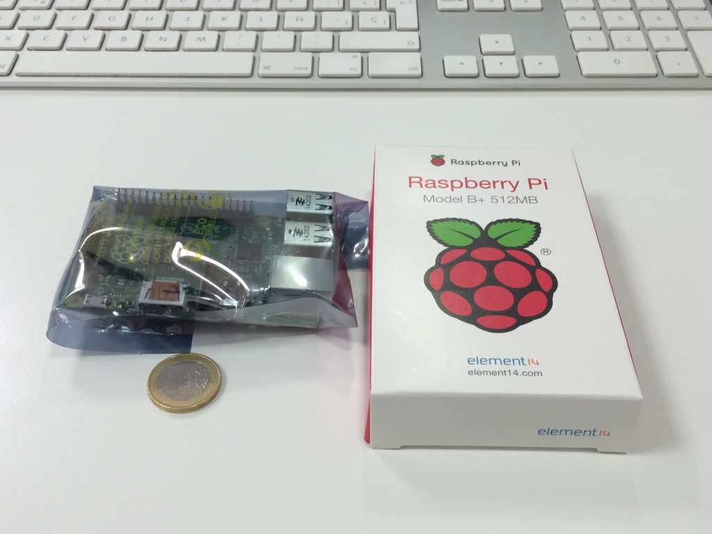 Así de pequeña es la Raspberry Pi B+